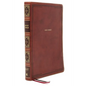 Kjv, Thinline Bible, Giant Print, Leathersoft, Brown, Red Letter Edition, Comfort Print: Holy Bible, King James Version - Imitation Leather