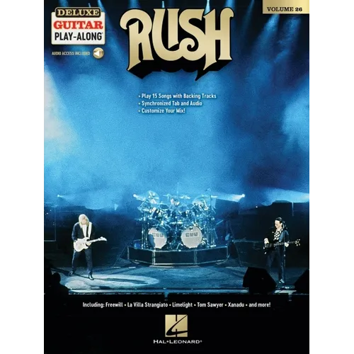 Rush - Deluxe Guitar Play-Along Volume 26: Play 15 Songs with Backing Tracks - Paperback