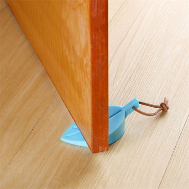Silicone leaf door stopper