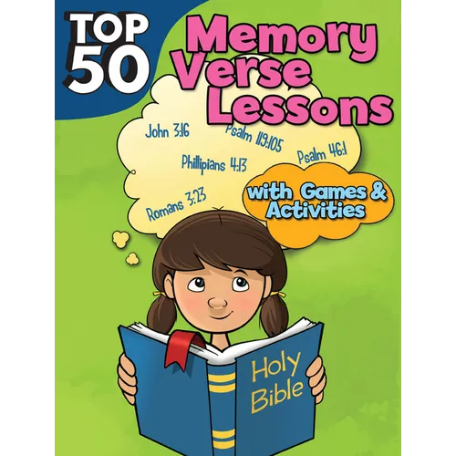 Top 50 Memory Verse Lessons with Games & Activities - Paperback