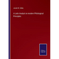 A Latin Analyst on modern Philological Principles - Paperback