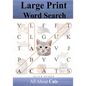 Large Print Word Search: All About Cats - Paperback