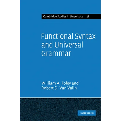 Functional Syntax and Universal Grammar - Paperback