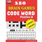 150 Brain Games - CODE WORD Puzzles 2 - Paperback