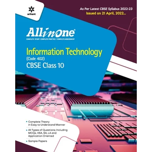 CBSE All In One Information Technology (Code 402) Class 11 2022-23 Edition (As per latest CBSE Syllabus issued on 21 April 2022) - Paperback