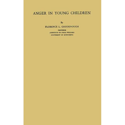 Anger in Young Children - Hardcover