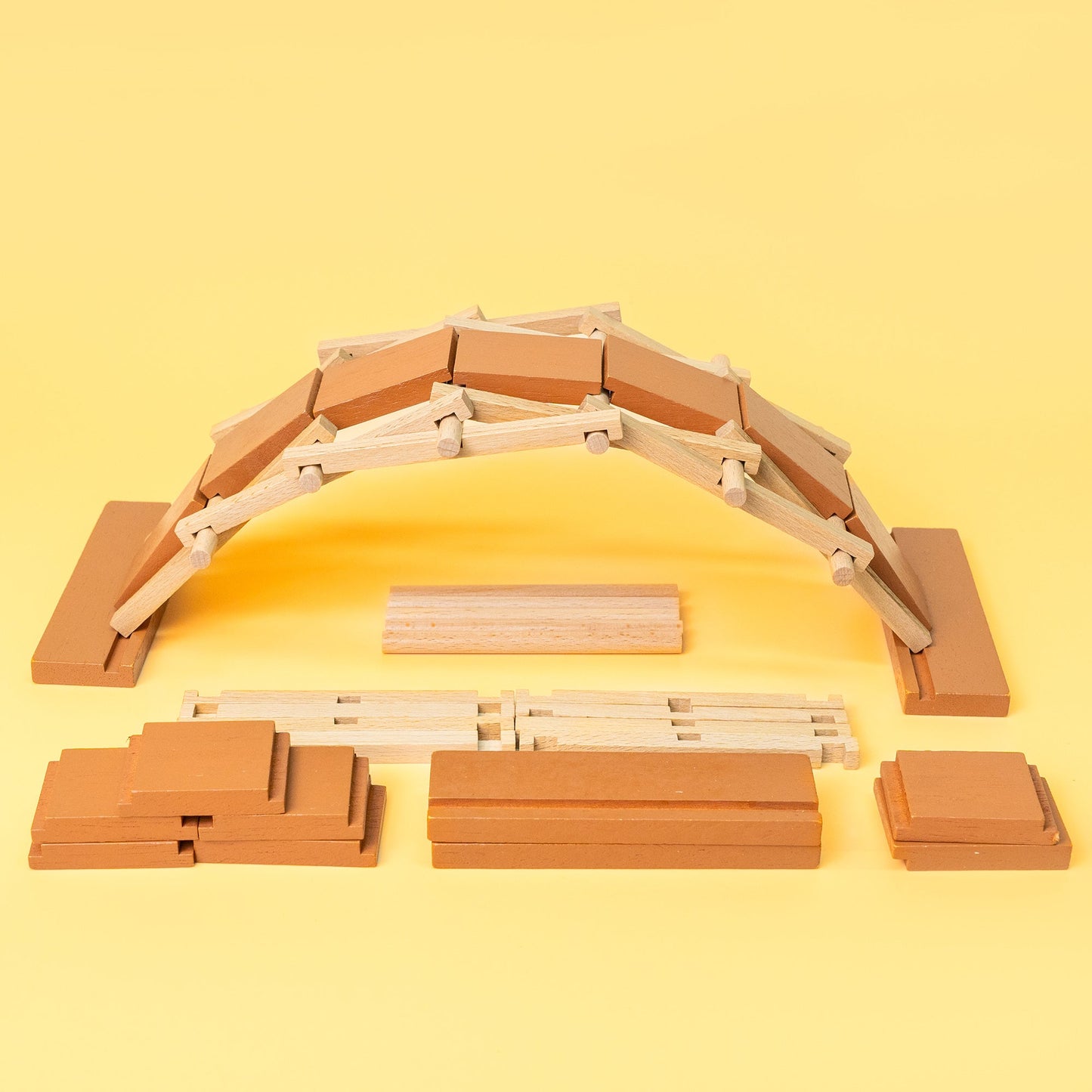 DIY Leonardo da Vinci Self-Supporting Bridge Kit
