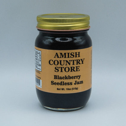 Blackberry Seedless Jam | Smooth Old-Fashioned Berry Spread | 18 oz
