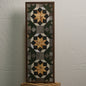 Handmade Amish Barn Quilt Banner Wall Art – 10.5in x 30in Reclaimed Wood Mosaic