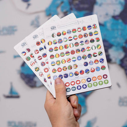Wooden Flag Sticky Pins (free)