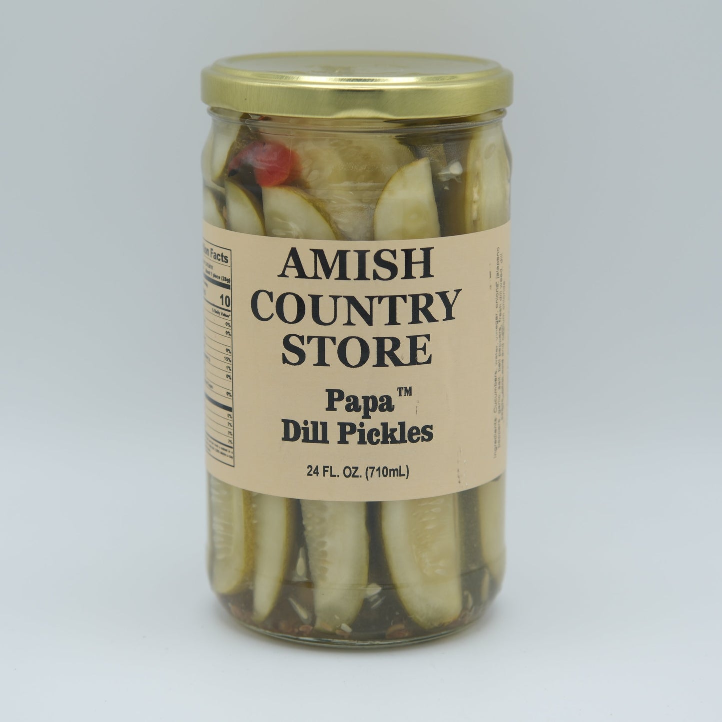 Papa Dill Pickles with Jalapeño | Amish Country Store | 24 oz