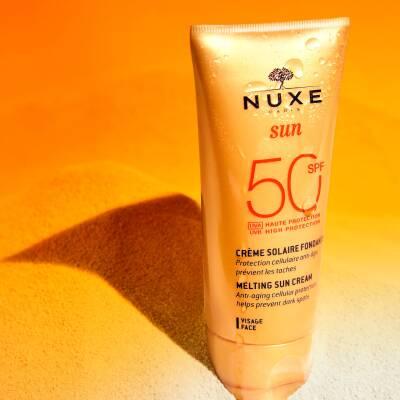 Nuxe Sunscreen Face Cream SPF 50 - Natural Ingredients, Anti-Aging, Non-Comedogenic