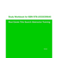 Study Workbook for ISBN 978-1933039640 Real Estate Title Search Abstractor Training - Paperback