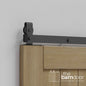 J Top Mount Heavy Duty Bifold Barn Door Hardware Kit | 8 Door Biparting