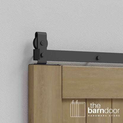 J Top Mount Heavy Duty Bifold Barn Door Hardware Kit | 12 Door Biparting