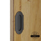 Barn Door Full Radius with Wings Flush Pull