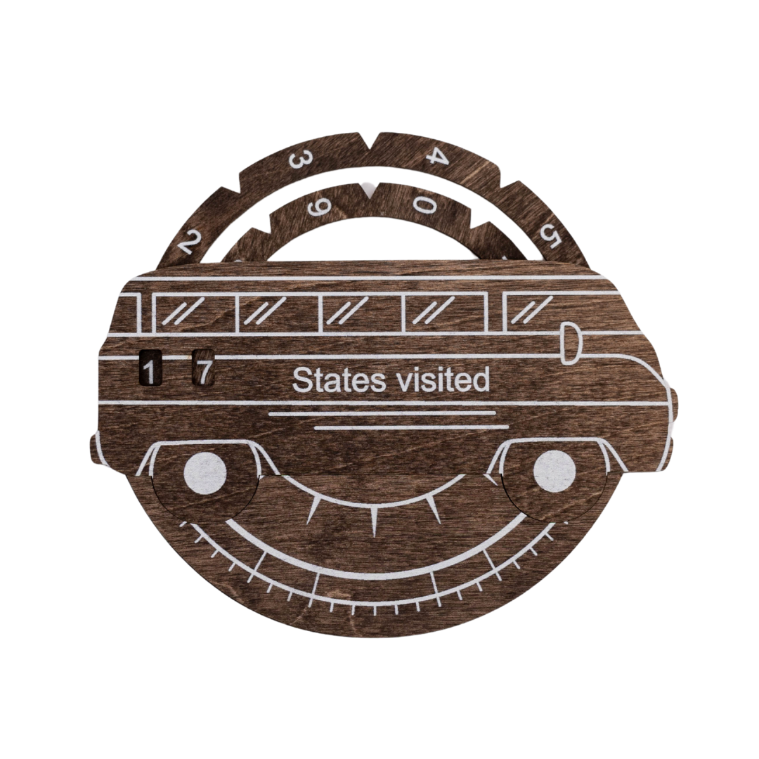 Travel Tracker 3D Wooden USA Map