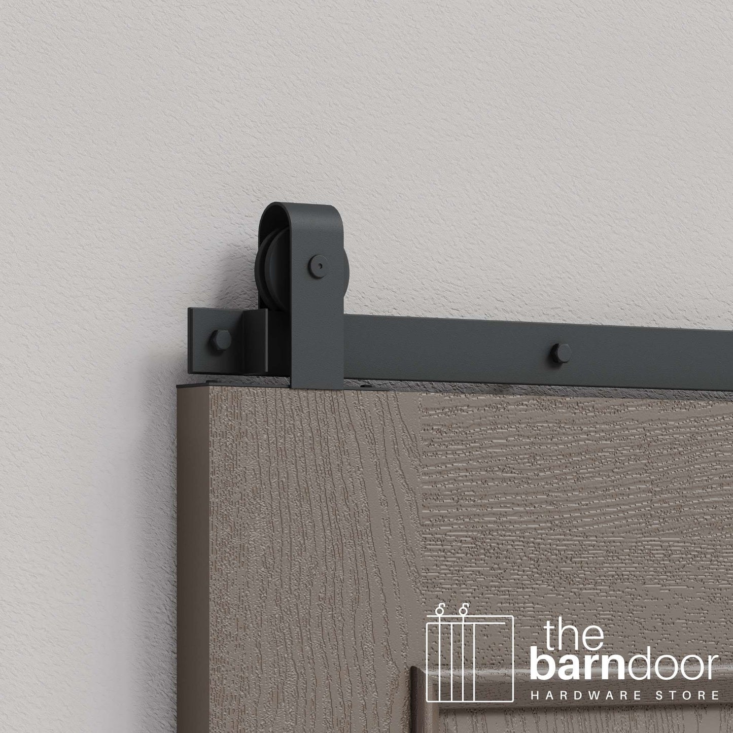 J Top Mount Heavy Duty Sliding Barn Door Hardware Kit