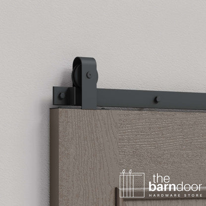 J Top Mount Heavy Duty Sliding Barn Door Hardware Kit