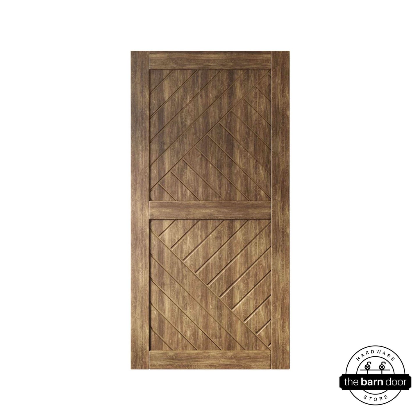 Pine Wood Patterned DIY Barn Door | 80"-84" x 26"-50"