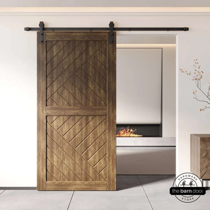Pine Wood Patterned DIY Barn Door | 80"-84" x 26"-50"