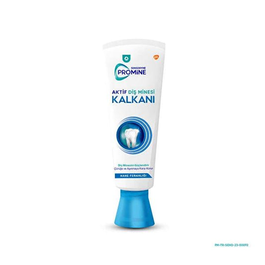 Sensodyne Toothpaste Promine Active Enamel Shield for Sensitive Teeth, 2.54 fl oz - Strengthens Weakened Tooth Enamel, Mint Flavor