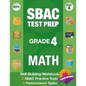 Sbac Test Prep Grade 4 Math: Common Core Workbook and 2 Sbac Practice Tests, Smarter Balanced Grade 4 Math, Sbac Test Prep 4th Grade Math, Smarter - Paperback