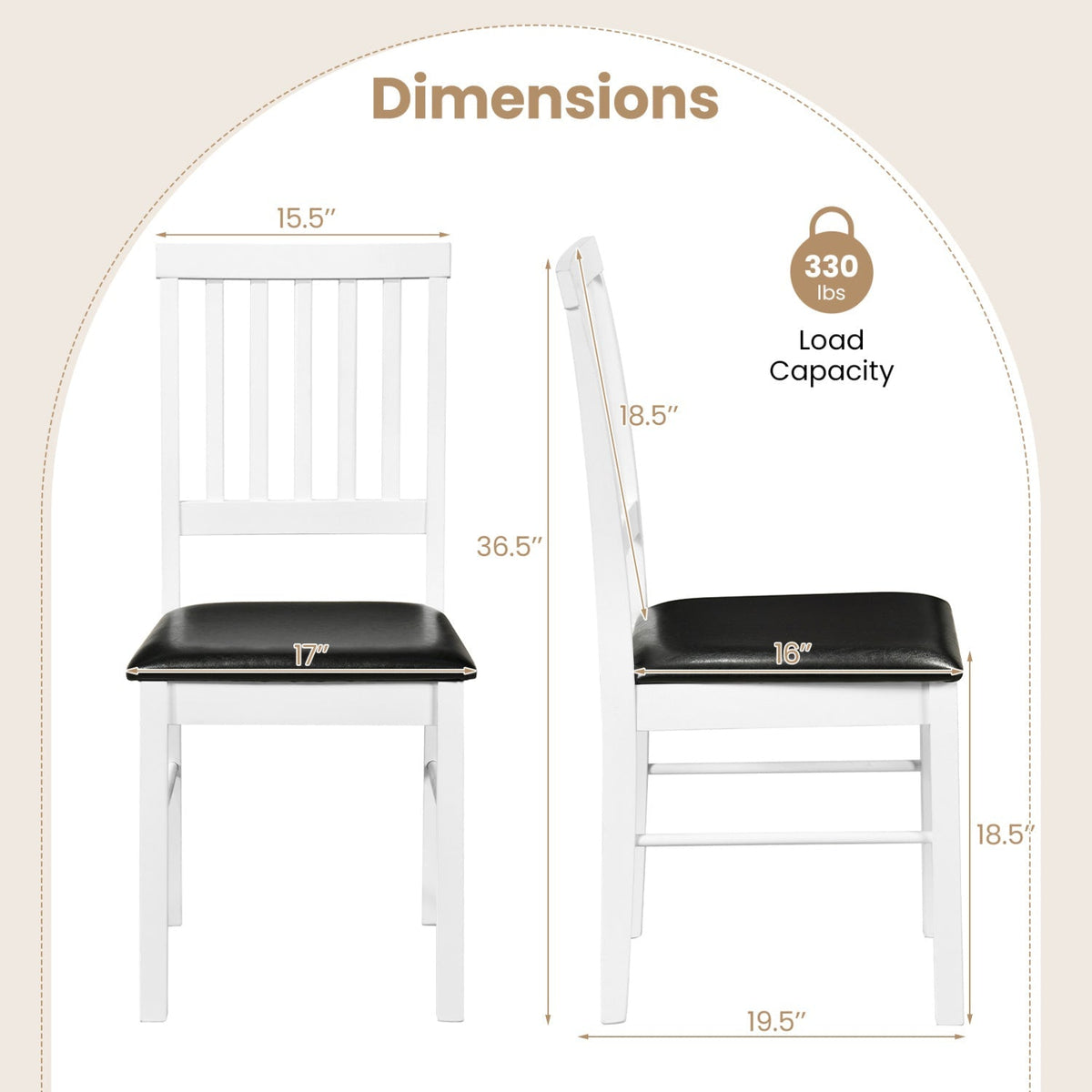 Dining Chairs Set of 2 Modern Mid Century Dining Room Chairs