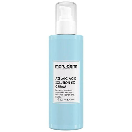 Maruderm Azelaic Acid %5 Moisturizing Cream - 200ml Hydrating Cream for Uneven Skin Tone, Squalane Skin Care