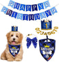 Dog Birthday Bandana, Party Hat & Bow Tie Set for Small- Large Dogs