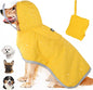 Dog Raincoat with Clear Hood Reflective Trim Adjustable XS–3XL in 3 colors