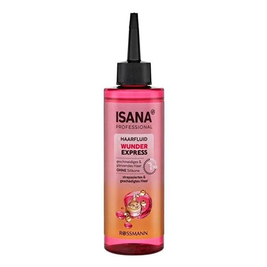 Isana Professional Wunder Express Hair Care Serum for Shine, Smoothness & Easy Combing - 200ml, Vegan & Dermatologically Tested