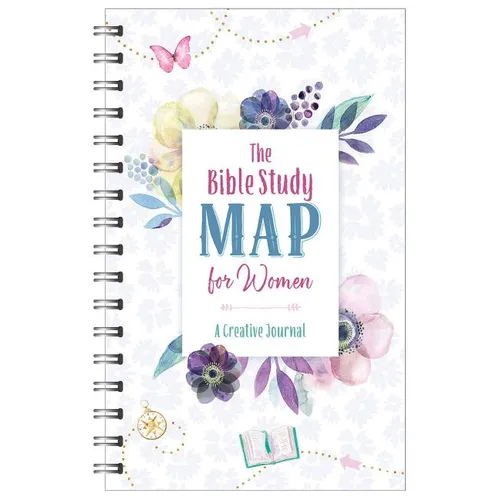 The Bible Study Map for Women: A Creative Journal - Spiral