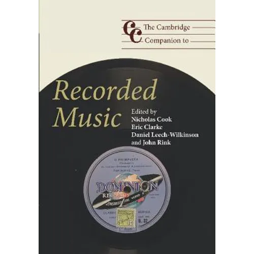 The Cambridge Companion to Recorded Music - Paperback