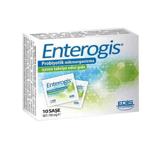 Enterogis Probiotic Supplement 10 Sachets - Gut Health Support with Zinc