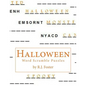 Halloween: Word Scramble Puzzles - Paperback