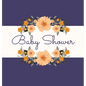 Floral Baby Shower Guest Book (Hardcover): Baby shower guest book, celebrations decor, memory book, baby shower guest book, celebration message log bo - Hardcover