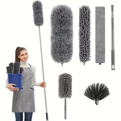 Duster for Home Dusting and Ceiling Cleaning with Extendable Handle