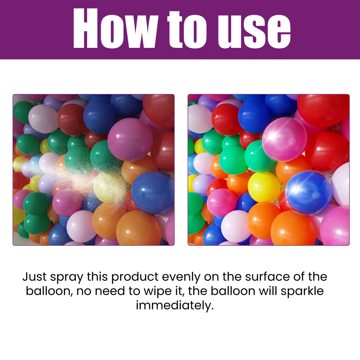 Balloon Atmosphere Gloss Spray, Balloon Surface Texture Gloss Anti-Oxidation Lasting Shine Spray