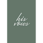 His Vows: Olive Green Wedding Vow Book Elegant Lettering Vow Booklet For Men - Paperback