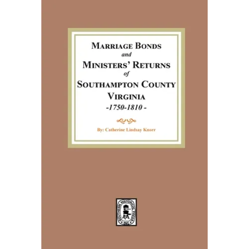 Southampton County Marriages, 1750-1810 - Paperback