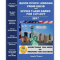 Quick Civics Lessons from USCIS and Civics Flash Cards for Cut-Out - Paperback