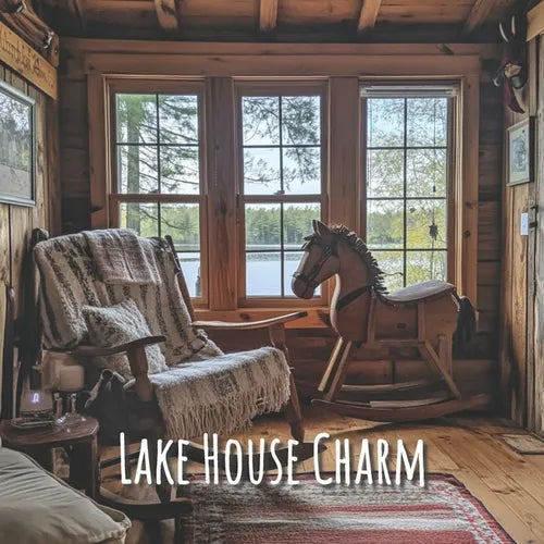 Lake House Charm: Rustic Elegance: A Coffee Table Book of Waterfront Living and Cozy Decor - Picture Book for Seniors, Dementia, and Alz - Paperback