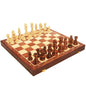Magnetic Wood Chess Folding Chess Board Puzzle Game for Adults and Children Checkers Toy