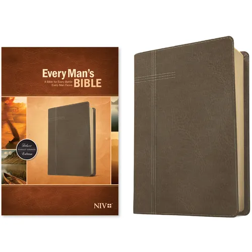 Every Man's Bible NIV (Leatherlike, Pursuit Granite) - Imitation Leather