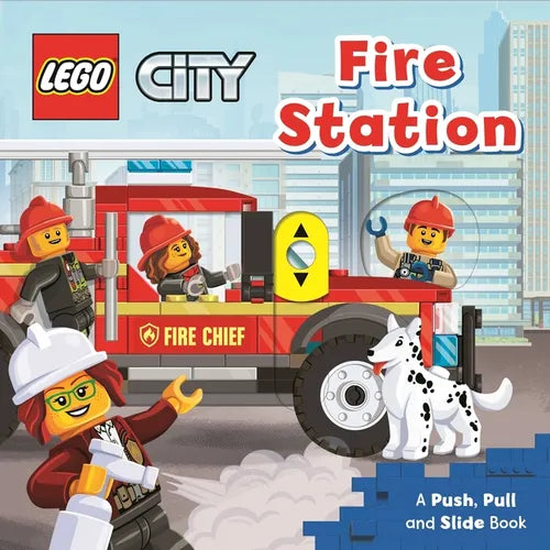 Lego(r) City. Fire Station: A Push, Pull and Slide Book - Board Book