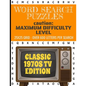Word Search Puzzles Caution: Maximum Difficulty Level: The Most Difficult Puzzle We Make- Over 600 Letters Per Puzzle - 25x25 Grid Size- For People - Paperback