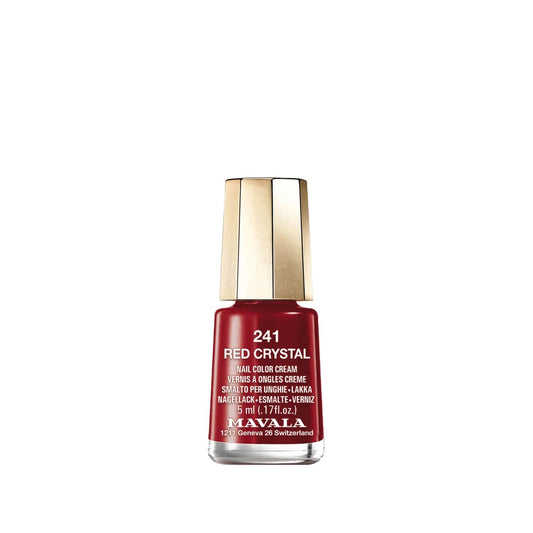 Mavala Mini Color 241 Red Crystal Nail Polish - Travel Size, Portable