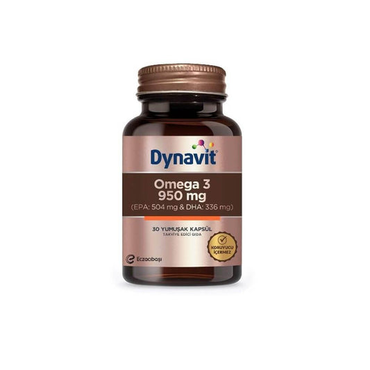 Dynavit Omega 3 950 Mg Fish Oil Capsules - 30 Count