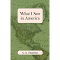 What I Saw in America - Paperback
